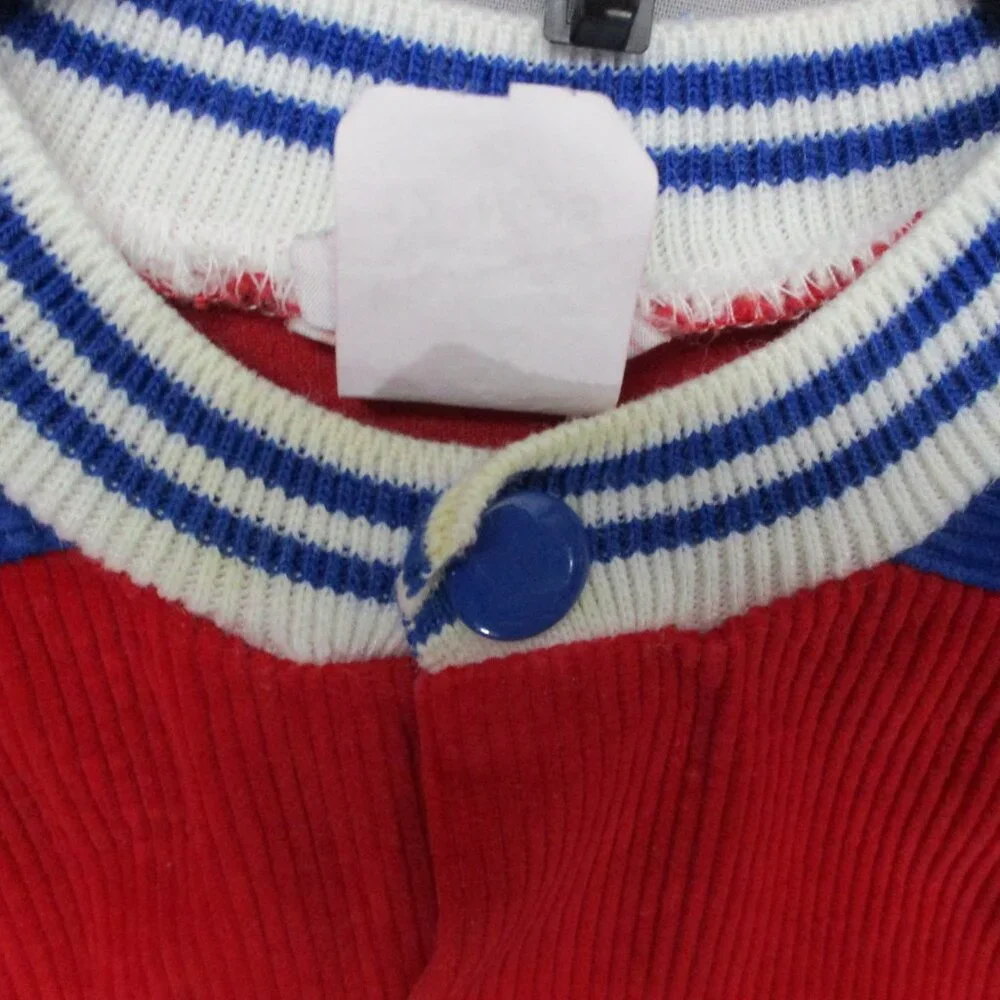 Vintage McDonald's Kids Body Suit Corduroy Red & Blue Kids Size | 12mo‎